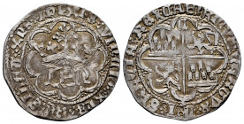 Kingdom of Castille and Leon. Henry IV (1399-1413). 1 real. Cuenca. (Bautista-904.3). Ag. 3,36 g. The obverse legend does not begin with a cross. Scar...