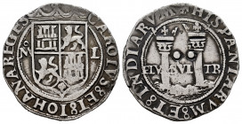 Charles-Joanna (1504-1555). 2 reales. Mexico. M-L. (Cal-101). Ag. 6,78 g. VF. Est...300,00. 

Spanish Description: Juana y Carlos (1504-1555). 2 rea...