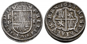 Philip IV (1621-1665). 1 real. 1628. Segovia. P. (Cal-788). Ag. 3,08 g. VF/Choice VF. Est...160,00. 

Spanish Description: Felipe IV (1621-1665). 1 ...
