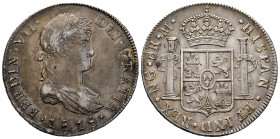 Ferdinand VII (1808-1833). 8 reales. 1818. Guatemala. M. (Cal-1233). Ag. 26,93 g. Toned. Almost XF. Est...250,00. 

Spanish Description: Fernando VI...