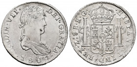 Ferdinand VII (1808-1833). 8 reales. 1821. Zacatecas. RG. (Cal-1465). Ag. 26,87 g. Choice VF. Est...150,00. 

Spanish Description: Fernando VII (180...