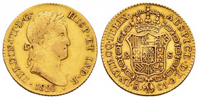 Ferdinand VII (1808-1833). 2 escudos. 1820. Madrid. GJ. (Cal-1628). Au. 6,71 g. Almost VF/VF. Est...350,00. 

Spanish Description: Fernando VII (180...