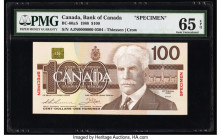 Canada Bank of Canada $100 1988 BC-60aS Specimen PMG Gem Uncirculated 65 EPQ. Red Specimen overprints are present on this example. 

HID09801242017

©...