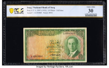 Iraq Central Bank of Iraq 1/4 Dinar 1947 (ND 1959) Pick 42 PCGS Banknote Very Fine 30. The Pick number, bank name and year are misattributed on the ho...