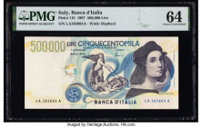 Italy Banco d'Italia 500,000 Lire 1997 Pick 118 PMG Choice Uncirculated 64. 

HID09801242017

© 2022 Heritage Auctions | All Rights Reserved