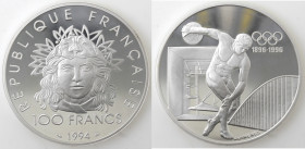Francia. 100 Franchi 1994. Ag.