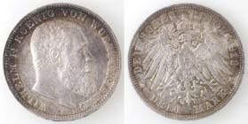 Germania-Prussia. Guglielmo II. 1888-1918. 3 Marchi 1912 F. Ag.