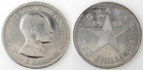 Ghana. 10 Shillings 1958. Ag.