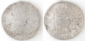 Messico. Carlo IV. 1788-1808. 8 reales 1803 FT. Ag.
