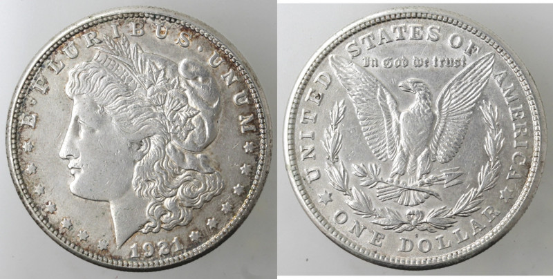 Monete Estere. USA. Dollaro Morgan 1921 S San Francisco. Ag. KM 110. Peso gr. 26...