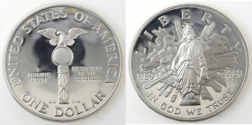 USA. Dollaro 1989. Ag. Bicentenario del Congresso.