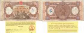 Cartamoneta. Repubblica Italiana. 10.000 Lire Regine del Mare. 24-03-1962. Gig. BI73T.