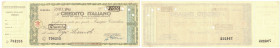Cartamoneta. Credito Italiano. Assegno 2000 Lire 1946.