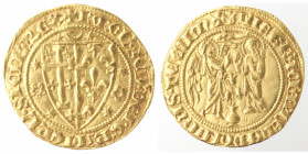 Napoli. Carlo II d'Angiò. 1285-1309. Saluto. Au. 