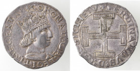 Napoli. Ferdinando I d'Aragona. 1458-1494. Coronato. Senza sigle. Ag.