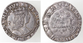 Napoli. Federico III d'Aragona. 1496-1501. Carlino. Ag.