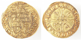Napoli. Carlo V. 1516-1556. Scudo. Au.
