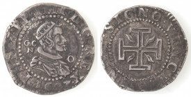 Napoli. Filippo IV. 1621-1665. 15 Grana 1647. Ag.