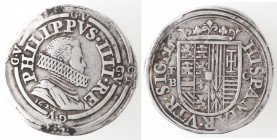 Napoli. Filippo IV. 1621-1665. Carlino 1624. Ag.