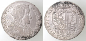 Napoli. Carlo II. 1674-1700. Ducato 1689. Ag.