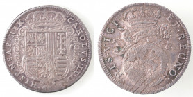 Napoli. Carlo II. 1674-1700. Tari 1684 con globo. Ag.