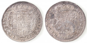Napoli. Carlo II. 1674-1700. Tari 1687 con globo. Ag.