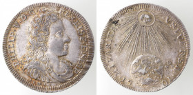 Napoli. Filippo V. 1700-1707. Tarì 1701. Ag.