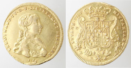 Napoli. Ferdinando IV. 1759-1798. 4 Ducati 1761. I A. Au.