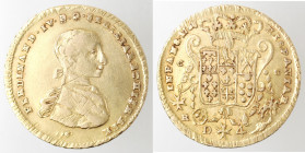 Napoli. Ferdinando IV. 1759-1798. 4 Ducati 1765. DeG. Au.
