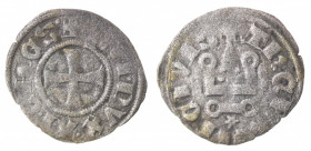Atene. Guido II de la Roche. 1287-1308. Denaro tornese. Thebe. Mi.