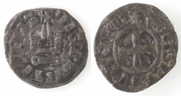 Lepanto. Filippo di Taranto. 1307-1313. Denaro Tornese. MI. 