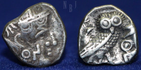 ARABIA FELIX. Sabaeans. Circa 3rd century BC. AR Unit, 4.50gm, 16mm, VF & R