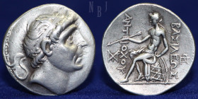 Seleucid Kingdom, Antiochos I Soter, 281-261 BC. AR Tetradrachm, 17gm, 29mm, Good VF