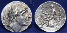 SELEUKID EMPIRE. Antiochos II Theos. AR Tetradrachm. Tigris mint, 17.10gm, 28mm, Almost EF