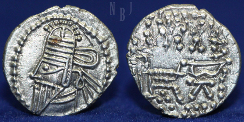 Kings of Parthia. Osroes II. Ekbatana mint AR Drachm (3.70gm, 19mm) Date: 190 AD...