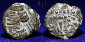 Kings of Parthia. Mithradates III (87-80 BC) Æ Tetrachalkous, 1.21gm, 10mm, Good F