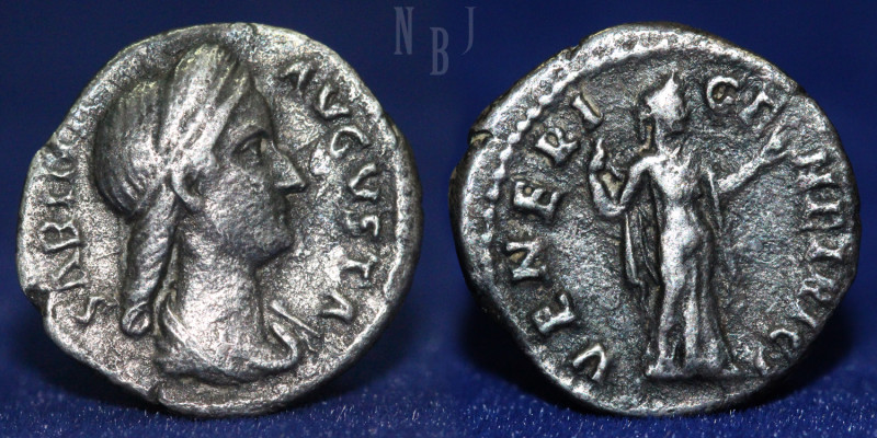 Sabina. Augusta, AD 128-136/7. AR Denarius (3gm, 17mm) Rome mint. Struck under H...