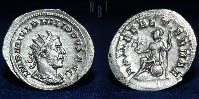 ROMAN IMPERIAL: PHILIP I The Arab AR Antoninianus. Rome Mint 244-247 AD. Obverse...