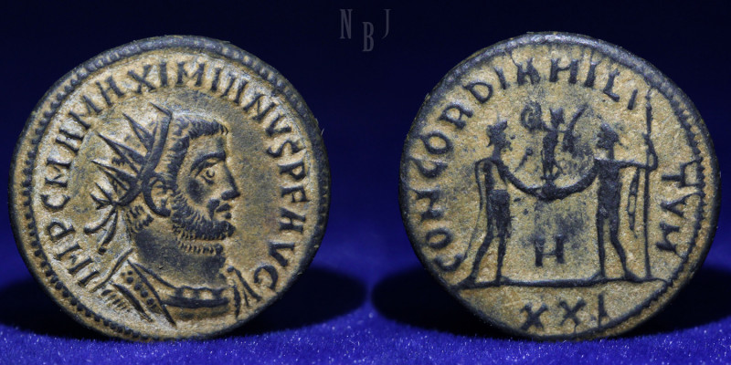 ROMAN IMPERIAL COINS: The Tetrarchy, Maximianus Herculius AE Antoninianus, Antio...