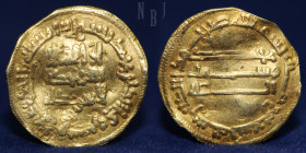 ABBASID, Harun al-Rashid, Gold Dinar, no mint (Misr) 190h, 2.80gm, 18mm, VF & RR