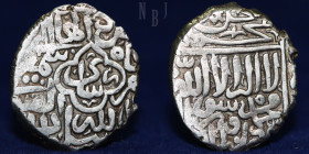 Safavid, Shah ISMAIL I. Silver 1/2 shahi, 3.57gm, 19mm, Mint of Sari, Undated, R
