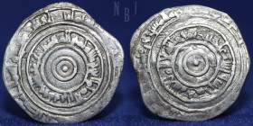 Fatimid, al-'Aziz Nizar, silver ½ Dirhem. Mansuria 380h, 1.35gm, 19mm, VF & R