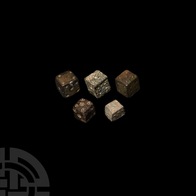 Roman 'Thames' Bone and Other Dice Collection. c.5th-16th century A.D. A group o...