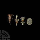 Roman Brooch Collection. 1st-2nd century A.D. A mixed group of brooches of various types comprising: a zoomorphic fly brooch with remains of enamellin...
