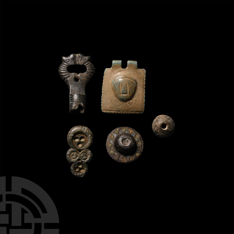 Roman and Later Military and Other Fitting Group. Mainly 2nd-3rd century A.D. A ...