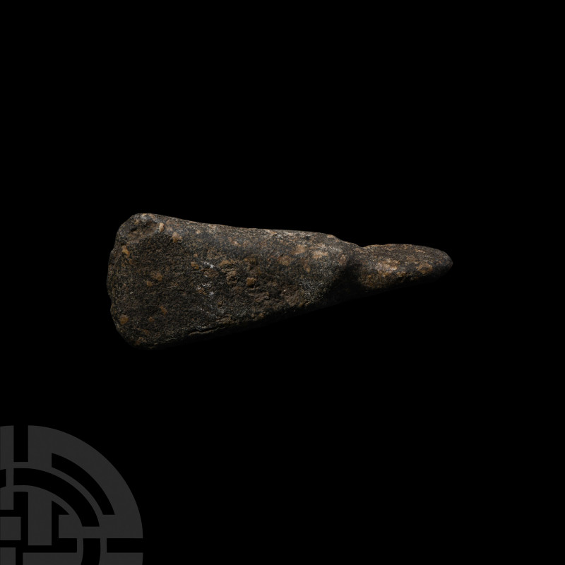 British Stone Age Polished Axehead. Neolithic, c.4th-3rd millennium B.C. An unus...