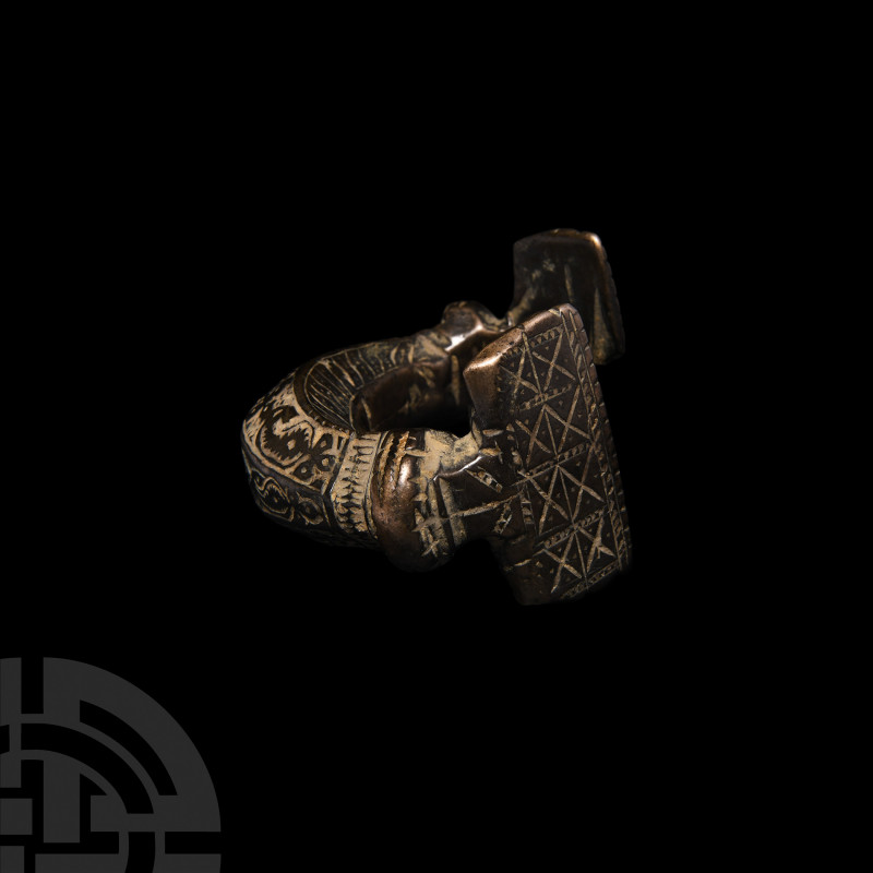 Heavy Decorated Bracelet. 16th-17th century A.D. A heavy archaistic bracelet com...