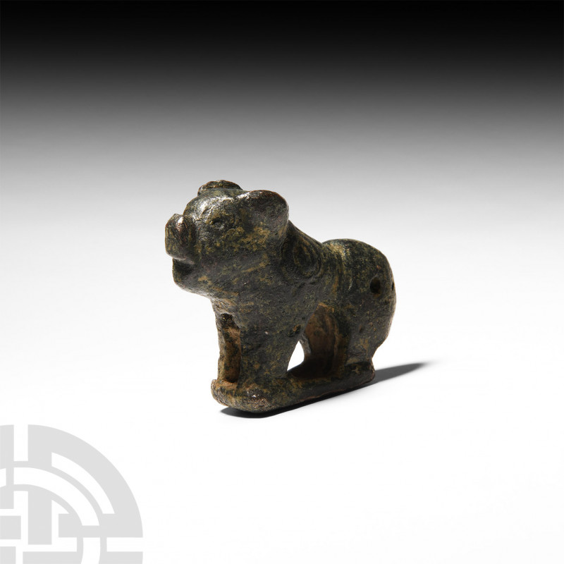 Chinese Ordos Statuette of a Pig. c.6th-2nd century B.C. A bronze statue formed ...