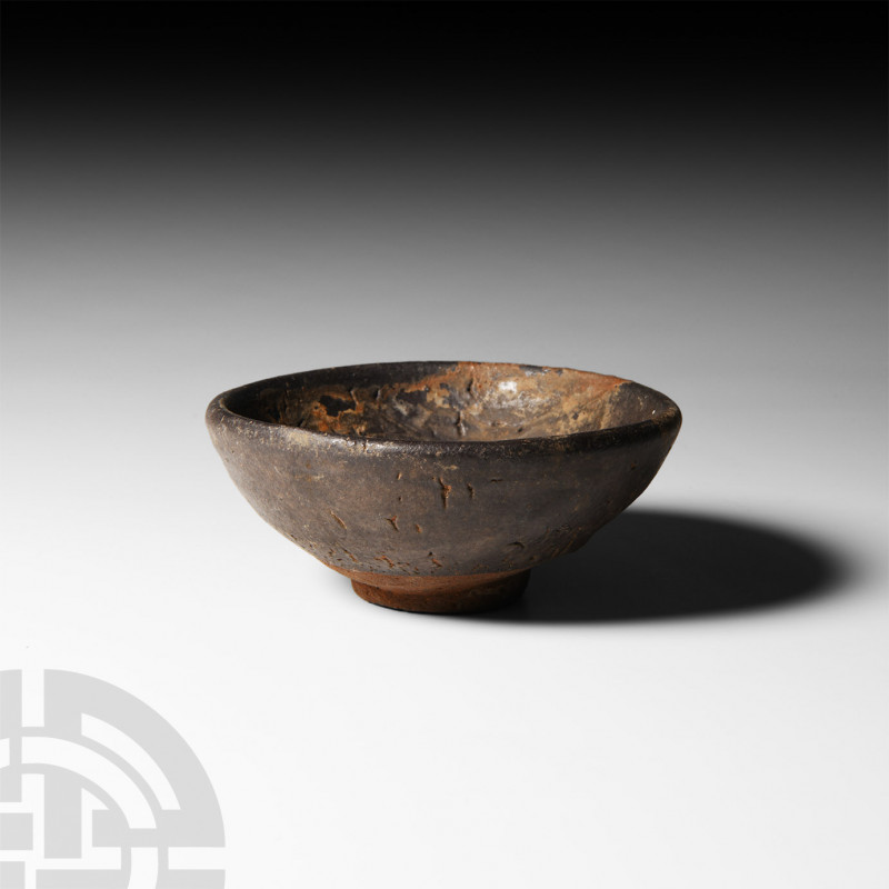 Chinese Song Tea Bowl. Song Dynasty, 960-1279 A.D. A miniature ceramic bowl with...