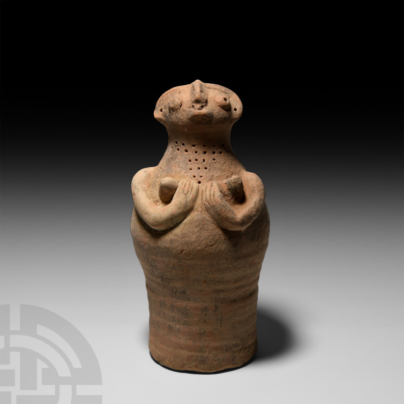 Indus Valley Cylindrical Fertility Figure. c.3300-1300 B.C. A ceramic fertility ...